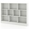 41 inches Freestanding White Wooden Toy Cabinet with 10 Storage Cubbies and Large Top for Books and Toys